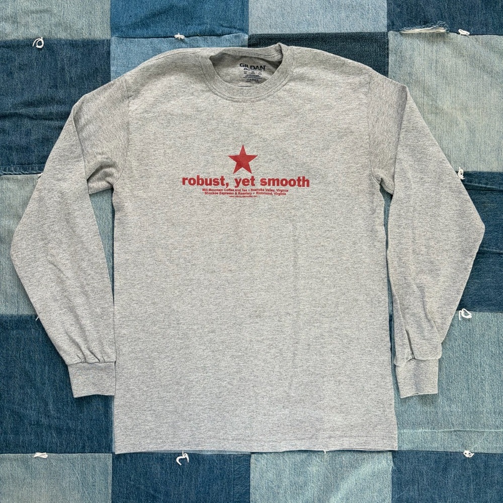 star coffee long sleeve tshirt mill mountain coffee size S